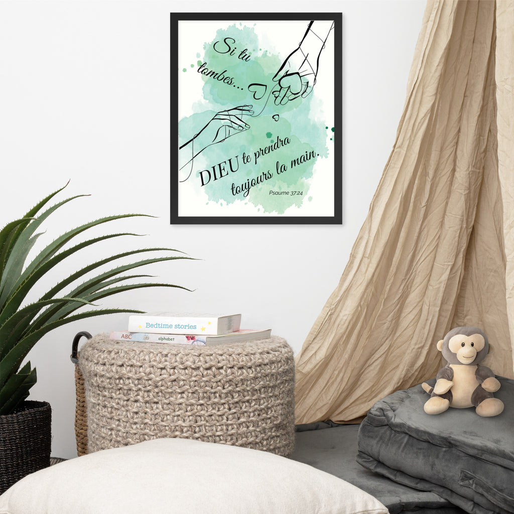 Affiche Encadrée "Si tu tombe"