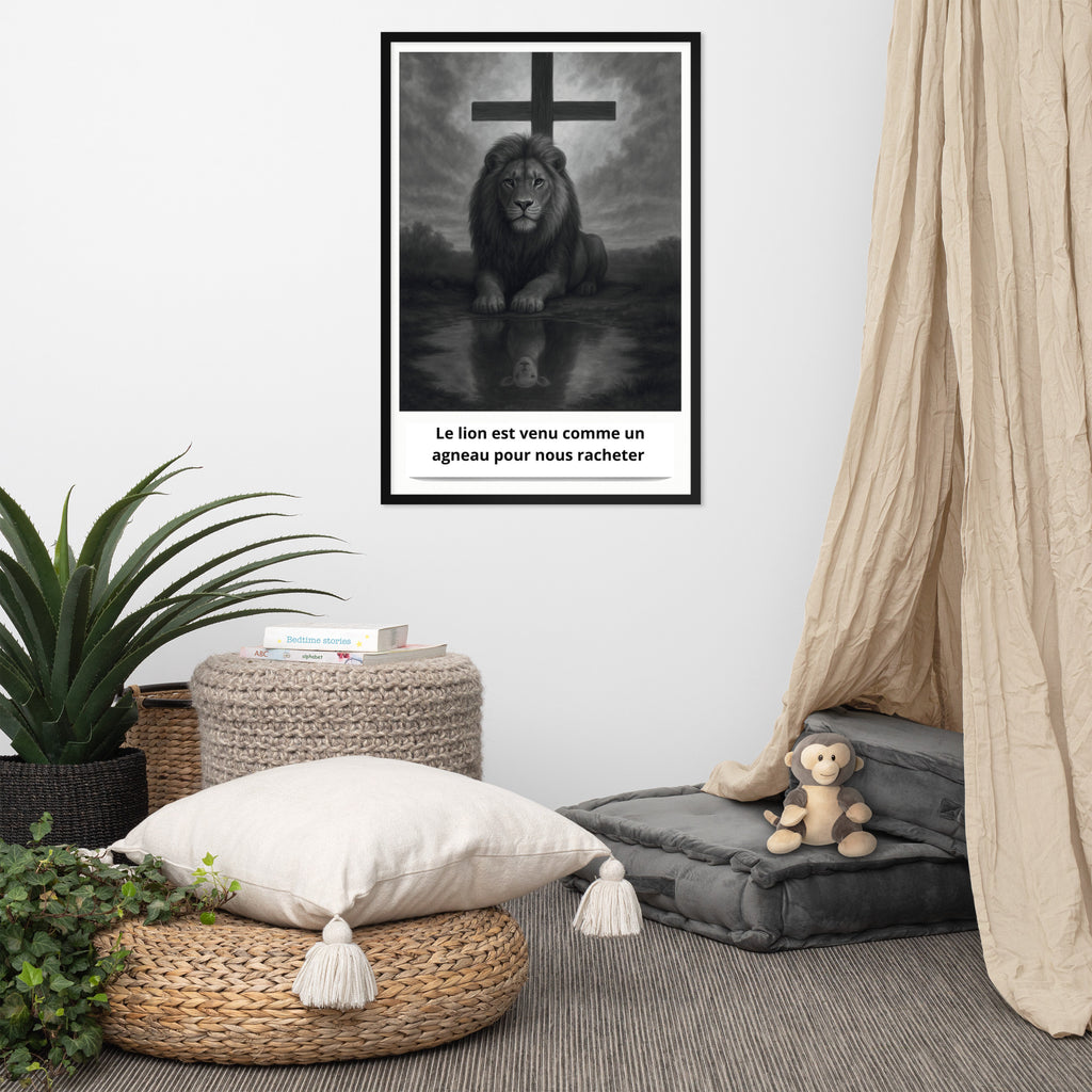 Affiche Encadrée "Le lion est venu comme un agneau"