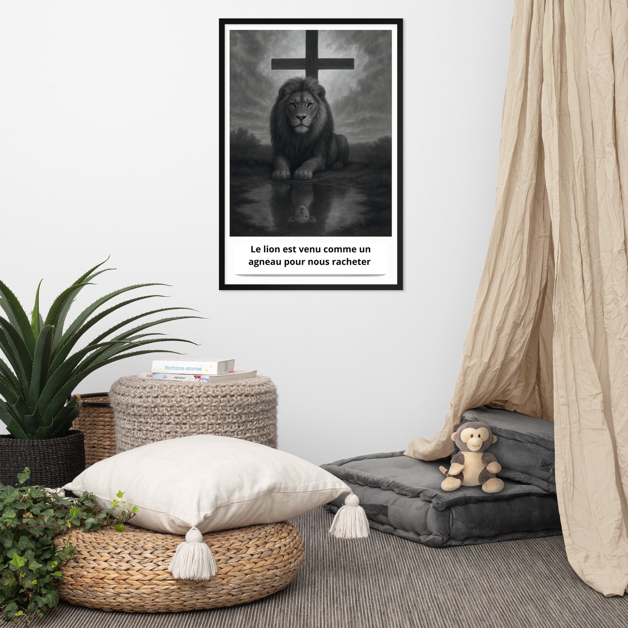 Affiche Encadrée "Le lion est venu comme un agneau"