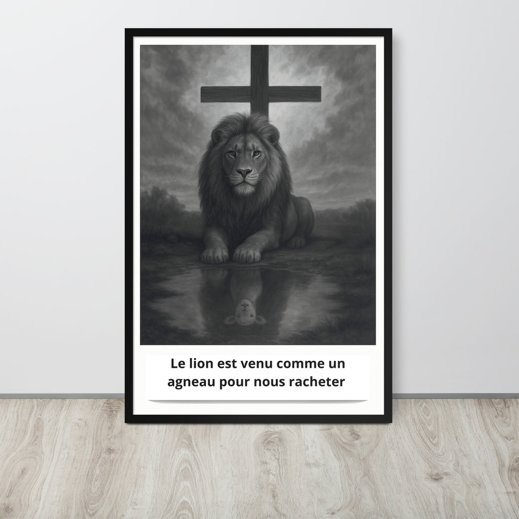 Affiche Encadrée "Le lion est venu comme un agneau"