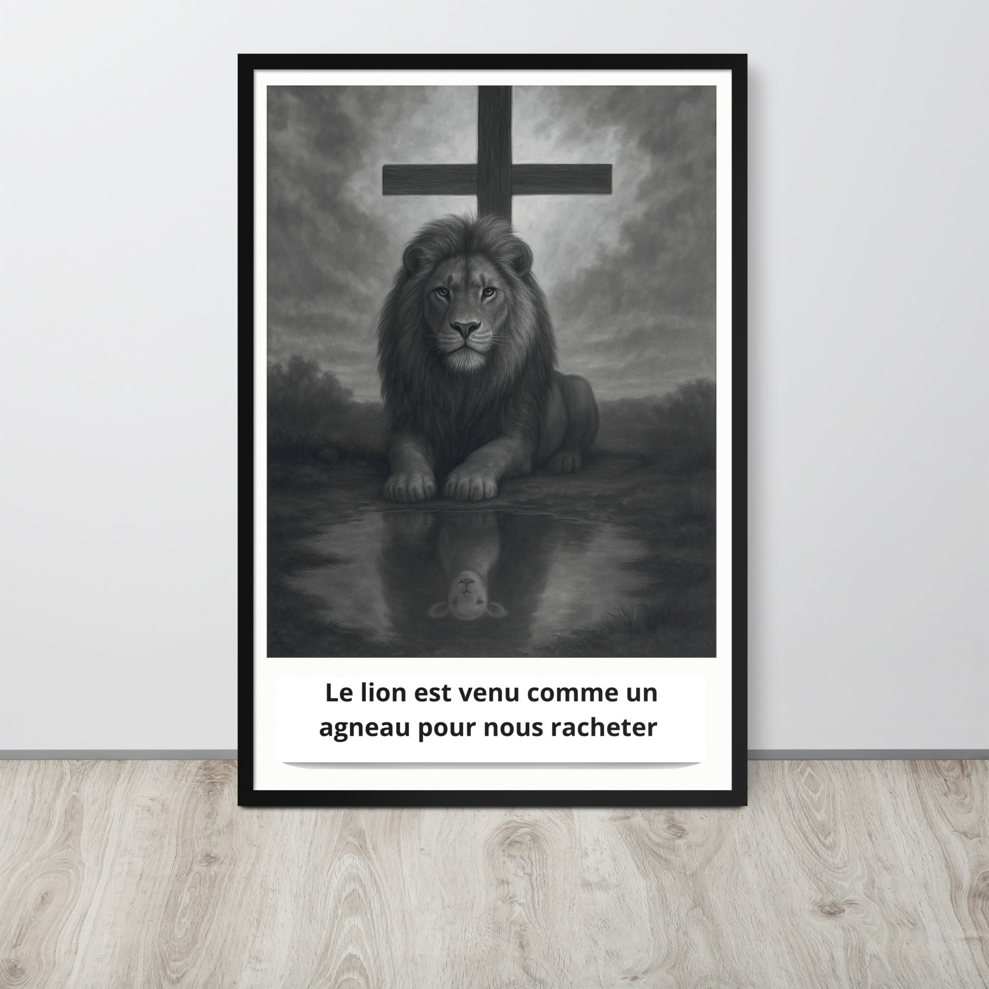 Affiche Encadrée "Le lion est venu comme un agneau"