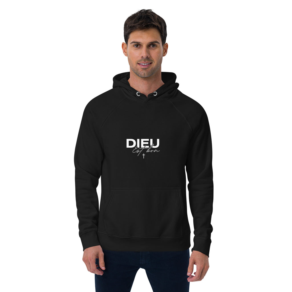 Sweat à capuche écologique "DIEU est bon"