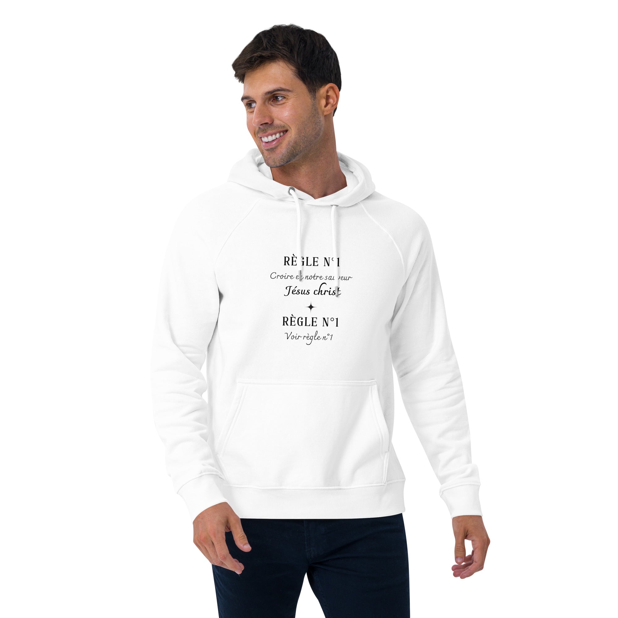 Sweat à capuche écologique "Règle"