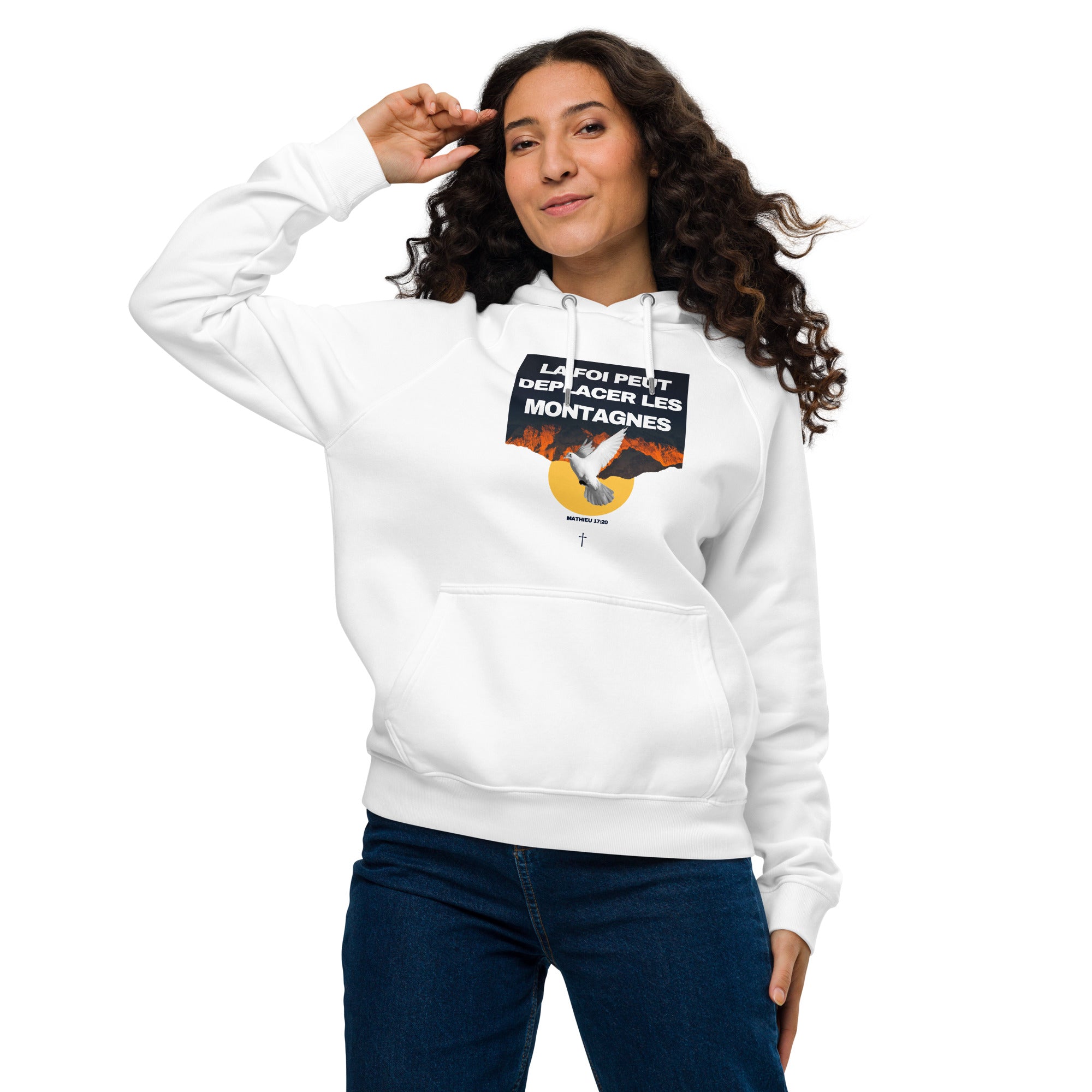 Sweat à capuche écologique "La Foi"