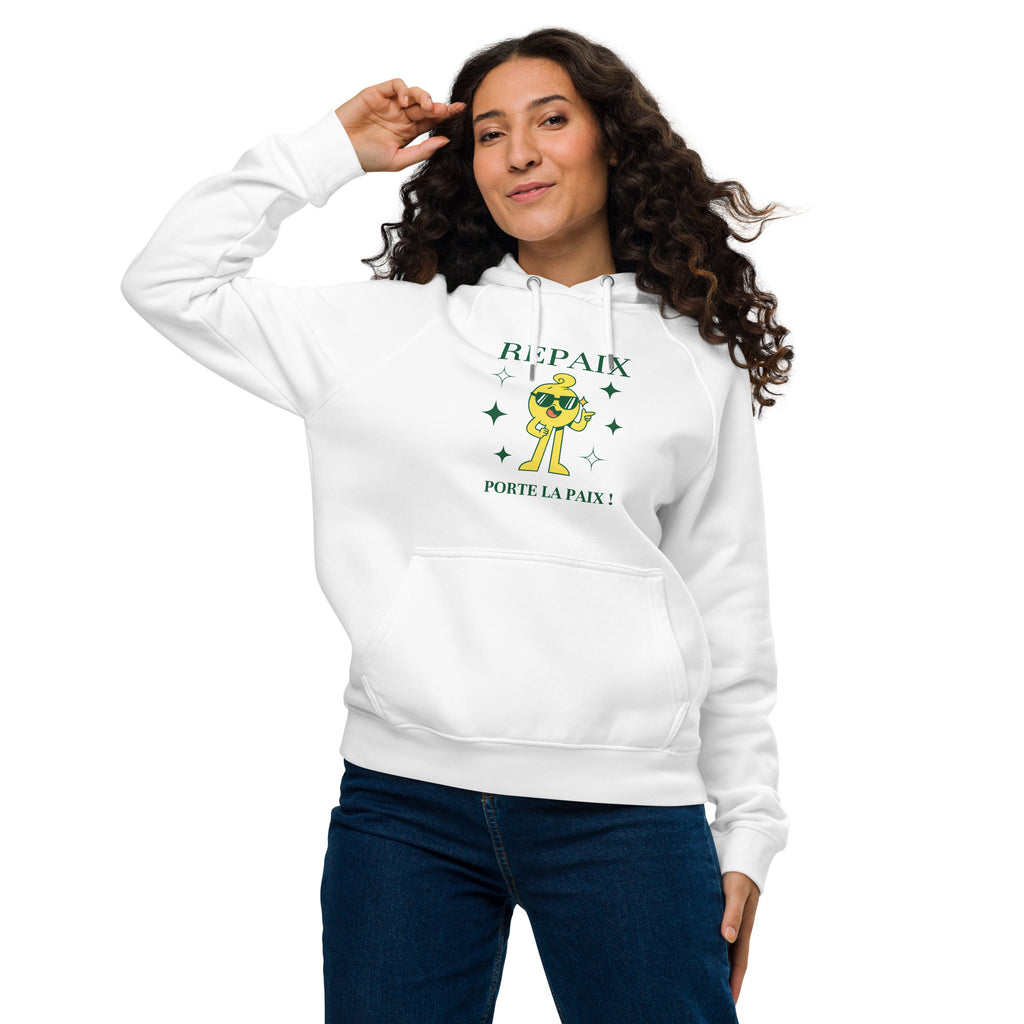 Sweat à capuche écologique "Repaix"
