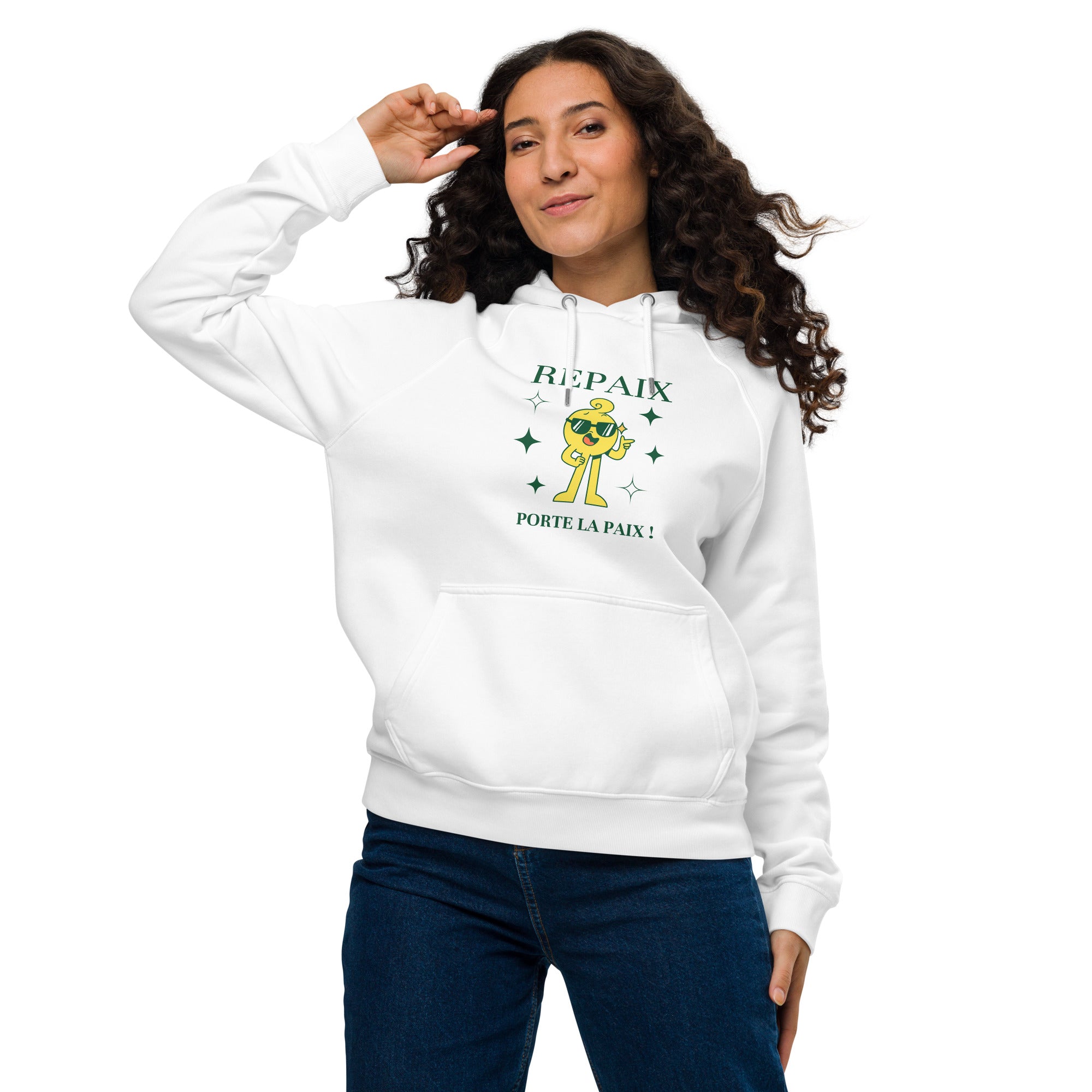 Sweat à capuche écologique "Repaix"