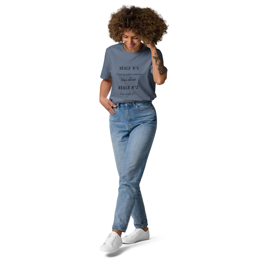 T-shirt "règle" en coton bio