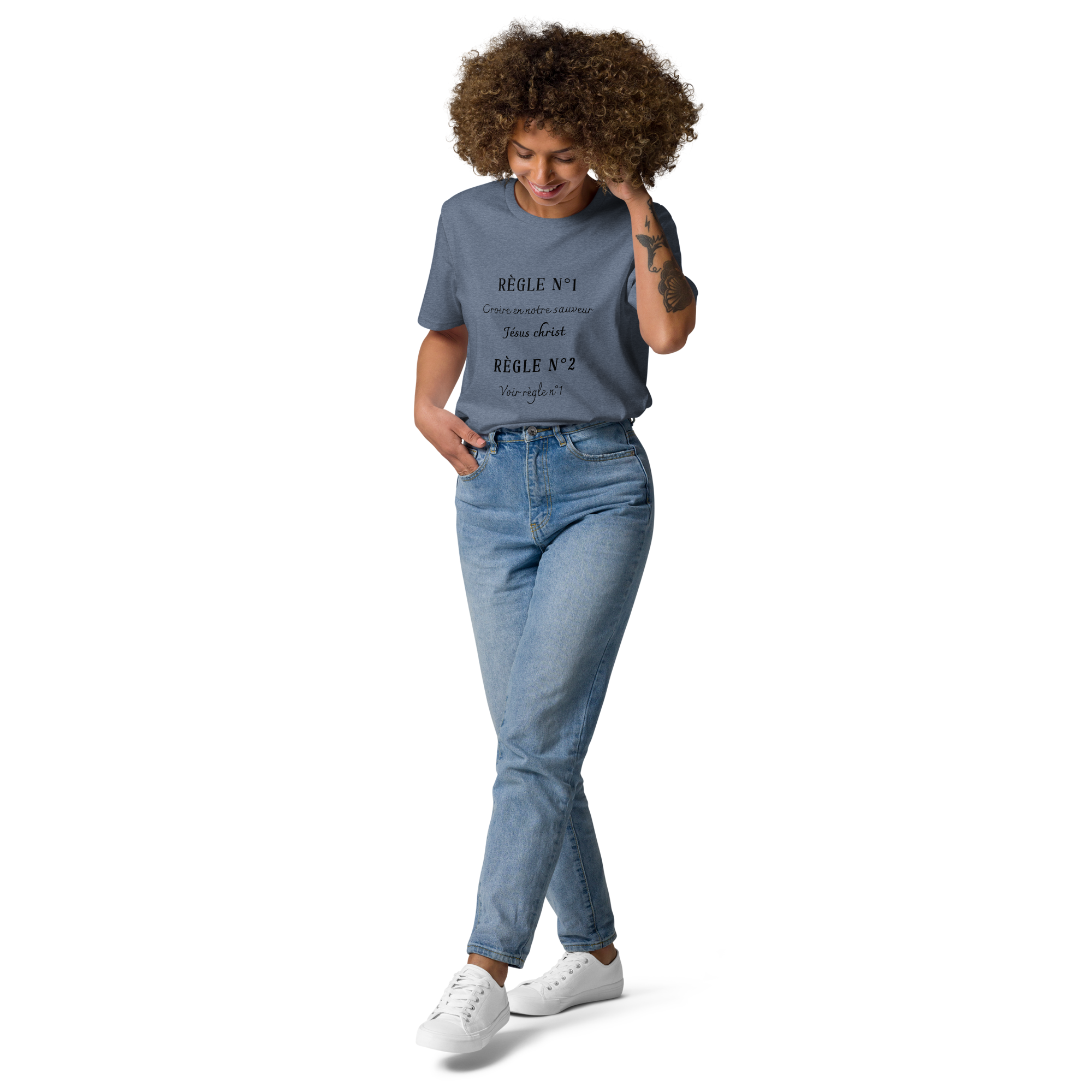 T-shirt "règle" en coton bio