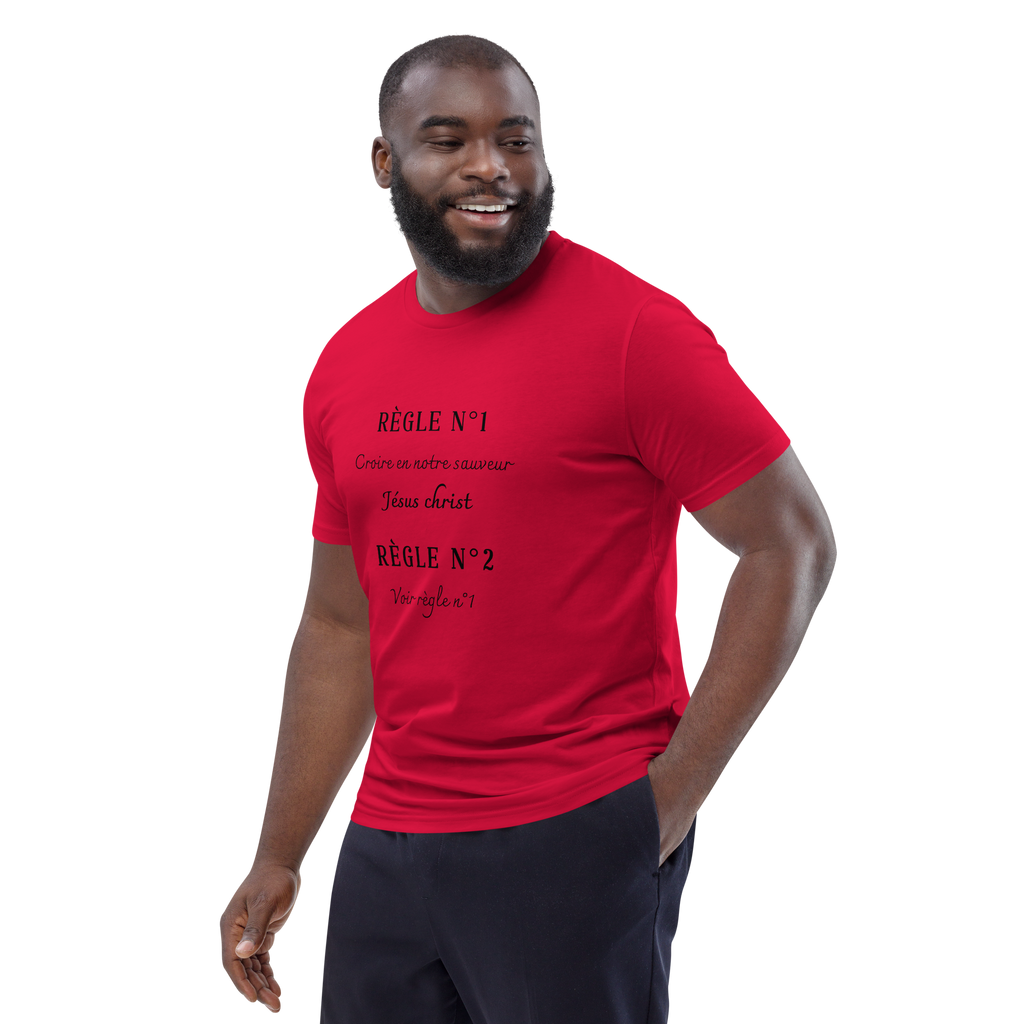 T-shirt "règle" en coton bio