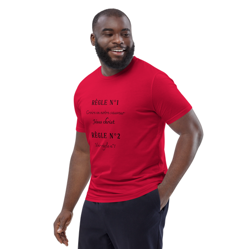 T-shirt "règle" en coton bio - Tadmyshop 