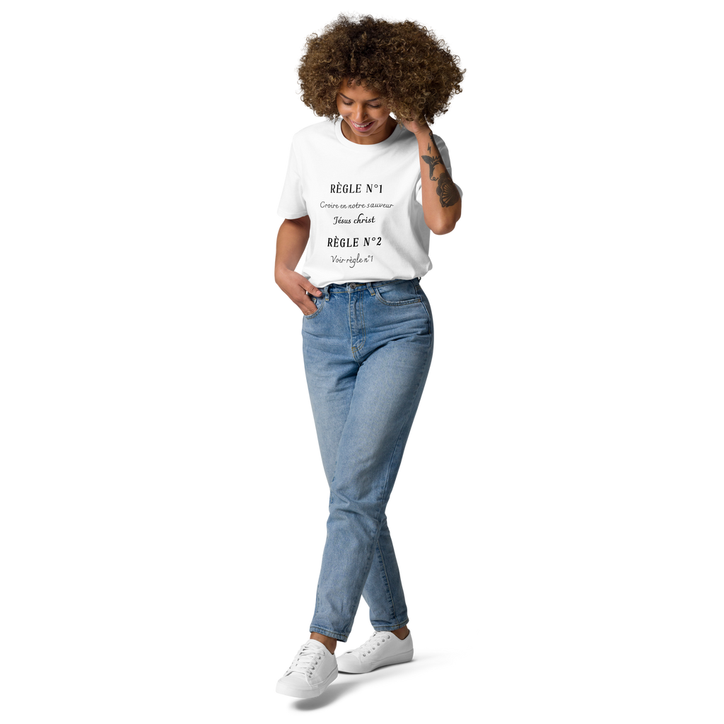 T-shirt "règle" en coton bio